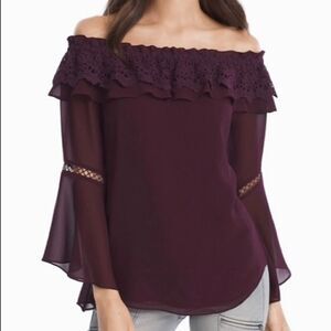 𝅺white House Black Market Boho style Top 🤩